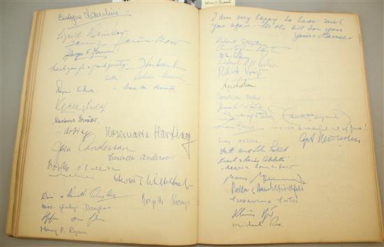 George and Marjorie Turner Guest Book (Berlin, 1950s), collection of 13 TLS and a signed photograph